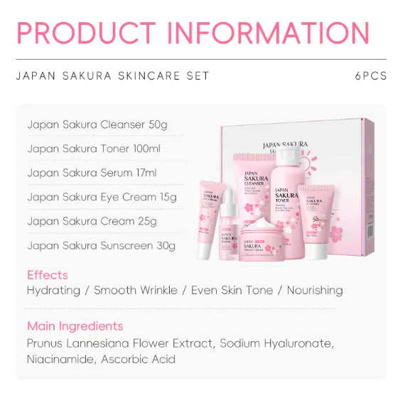 Sakura Skin Care Gift Set